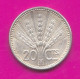 Uruguay, 1954- 20 Centèsimos- Silver .720 - Obverse Artigas Head Right. Reverse Wheat Stalk - BB+, VF+, TTB+, SS+ - - Uruguay
