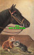 R603337 Black Horse And Two Kittens. Wrench Series Nr. 5339 - Wereld