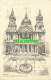 R604131 London. St. Paul Cathedral. West Front. Pencil Sketch Reproduction. 1942 - Autres & Non Classés