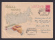 Sowjetunion Bild Ganzsache Umschlag 40 Kop. Wappen Landkarte Kartographie 1961 - Storia Postale