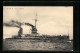 AK Kriegsschiff SMS König Albert, Steuerbordseite  - Krieg