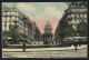 AK Paris, La Rue Soufflot Et Le Panthéon, Strassenbahn  - Tramways