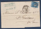 Bordeaux N° 46A  Sur Lettre De Toulouse Pour St Gaudens - Cote 320 € - 1870 Emisión De Bordeaux