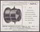Carte Pub "Foyers, Turbines AGFIL" Affr. PREO 3c Brun-rouge (N°192) [BRUXELLES /1924/ BRUSSEL] Pour MANAGE - Sobreimpresos 1922-26 (Alberto I)