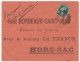 Lettre Hors Sac Avec Oblitération Miramont/Lot Et Garonne Sur Semeuse, Journal La France, Gare Bordeaux St Jean 1910 - Briefe U. Dokumente