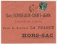 Lettre Hors Sac Avec  Convoyeur Cette à Agen Sur Semeuse, Journal La France, Gare Bordeaux St Jean 1910 - Cartas & Documentos