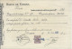 1921 BANCO DE ESPAÑA — Antiguo Documento Bancario — Timbre Fiscal ESPECIAL MOVIL 25c - Revenue Stamps
