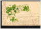 Blumen-AK Märzenbecher Mit Glücksklee, HELMSTEDT 3.9.1900 Nach ROTTORF 4.9.00 - Autres & Non Classés