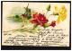 Blumen-AK Windmühle Mit Roten Und Gelben Nelken, BERLIN C 45 - 15.12.1899 - Other & Unclassified