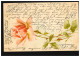 Blumen-AK Rote Rose, HAMBURG 1h 10.4.1901 Nach HAMBURG-HAMM-HORN 11.4.01 - Other & Unclassified