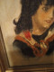Art & Antiquités > Tableaux > Huiles  Femme Au Foulard Huile Sur Toile Peintre Zezzos????? - Oils