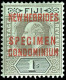 Neue Hebriden, 1910, 20-22, 25-26 Spec., Ungebraucht - Autres & Non Classés