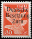 Deutsche Besetz.II.WK Zara, 1943, 5, 6, 9, Postfrisch - Occupation 1938-45