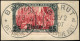 Deutsche Auslandspost Türkei, 1905, 24-35, Gestempelt, Briefstück - Deutsche Post In Marokko