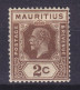Mauritius 1925/34 Mi. 186, 2c. George V., MH* - Mauritius (...-1967)