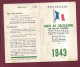 030524 - CARTE DE CIRCULATION SNCF 1943 Toutes Classes Chef De Bataillon 9e Groupe De Transmissions - WW2 1939 45 - Altri & Non Classificati