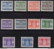 1945 LUOGOTENENZA, Tasse N° 86/96 Serie Di 11 Valori MNH/** - Mint/hinged