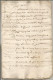 N°2016 ANCIENNE LETTRE ACTE NOTARIAL DE PAR DEVANT LES NOTAIRES ROYAUX DATE 1663 - Documents Historiques