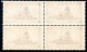 3045. 1927 1 FR. DIENSTMARKE MNH BLOCK OF 4 - Dienstzegels