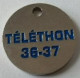 Jeton De Caddie - TELETHON - 36-37 - En Métal - (1) - - Einkaufswagen-Chips (EKW)