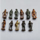 @ Lot De 11 Kinder Métal Chefs Indiens Célèbres @ - Metal Figurines