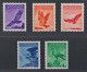 Liechtenstein  143-47 Y **  Adler 1934, Geriffelt Gummi, 5 Werte Komplett, Postf - Nuovi