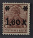 Dt. Reich 154 Ib **  Germania Farbe: Dunkelbraun, Postfrisch, Geprüft KW 230,- € - Unused Stamps