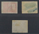 1913, Türkei 213-16 U, Hauptpost 3 Werte UNGEZÄHNT, Sauber Gestempelt, SELTEN - Used Stamps
