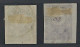 1901, Türkei 94-95 U, 5 + 10 Pa. UNGEZÄHNT Aufdruck MATBUA, Gestempelt, SELTEN - Gebraucht