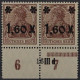 Dt. Reich  154 Ib DZ Paar ** 1,60 Mk. FARBE: Dunkelbraun, Geprüft KW 460,- € - Unused Stamps