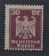 Dt. Reich  359 F **  Adler 30 Pfg. Markenbild Rückseitig, Postfrisch, SELTEN - Ungebraucht