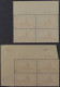 SAAR  116 I-III **  Alle 3 PLATTENFEHLER Im Rand-Viererblock, SELTEN KW 278,- € - Unused Stamps