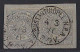 1871, Dt.Post TÜRKEI VORLÄUFER NV 17, 2 Gr. Paar Auf Briefstück, Geprüft 700,-€ - Turkey (offices)