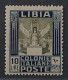 1921, ITALIENISCH LIBYEN 35 ** 10 L. Victoria, Postfrischer Höchstwert, 600,-€ - Libyen
