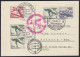 1936, ZEPPELINPOST, Si. 427 Bb Karte Zur OLYMPIA-Fahrt Kpl. Satz 600-602, 225,-€ - Luft- Und Zeppelinpost