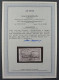 1934, SAAR 178 F, 40 C. FEHLAUFDRUCK Schwarz Auf Rot SELTEN, Fotoattest 3500,-€ - Used Stamps