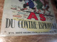 Plaque Métal Les Pieds Nickelés As Du Contre-espionnage - Plaques En Tôle (après 1960)