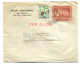 Congo Bondo Oblit. Keach 10(B) Sur C.O.B. 316+348 Sur Lettre Vers Schaerbeek Le 08/09/1958 - Storia Postale