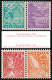 Schweiz Suisse "NABA 1934": Zu Z19 Mi Aus Block 1 Yv Paire 5+10 Du BF 1 * Falz - Charnière - MLH (Zu CHF 300.00 -50%) - FDC