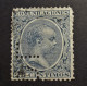 Espana - Spain - Alfonso XIII -  Perfin - Lochung  - C L - Credito Lyones -  Cancelled - Used Stamps