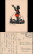 Ansichtskarte  Schattenschnitt - Die Post Ist Da - Künstlerkarte 1942  - Silhouette - Scissor-type
