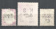 Perfins Great Britain , 3 Old Stamps - Perfins