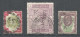 Perfins Great Britain , 3 Old Stamps - Perfin