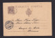 1897 - 10 C. Braun Ganzsache Mit Bahnpoststempel Nach Stade - Brieven En Documenten