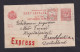 1912 - 10 F. Ganzsache Mit Zufrankatur Per Eilboten Ab Brod Nach Frankfurt - Covers & Documents