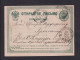 1874 - 5 K. Ganzsache Via Sankt Petersburg Gebraucht - Storia Postale