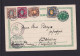 1898 - 5 Ö. Ganzsache Mit 4 Marken Zufrankiert Ab Helsingborg Nach Ludwigsburg - Storia Postale