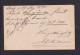 1890 - 5 Ö. Ganzsache Mit Zufrankatur Ab Örrebo Hallsberg Nach Elberfeld - Briefe U. Dokumente