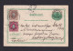 1896 - 5 Ö. Ganzsache Mit Zufrankatur Ab Kungsbacka Nach Ludwigsburg - Covers & Documents