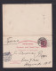 1906 - 10 Ö. Doppel-Ganzsache Ab Kristiania Nach Essen - Cartas & Documentos